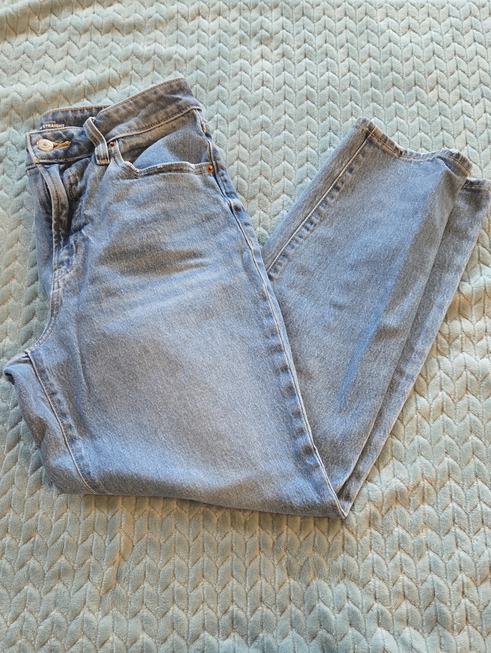 Old Navy Light Wash High-Rise O.G. Straight Jeans